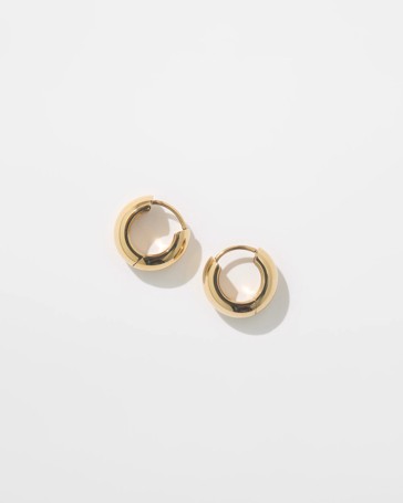 Waterproof Chunky Huggie Hoop Earrings