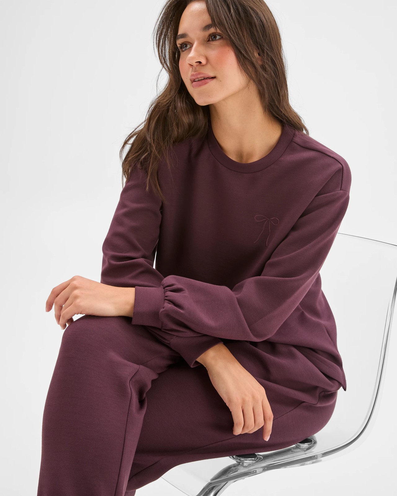 Modal Blend Sleep Jogger Pants - Fudge 5 of 5