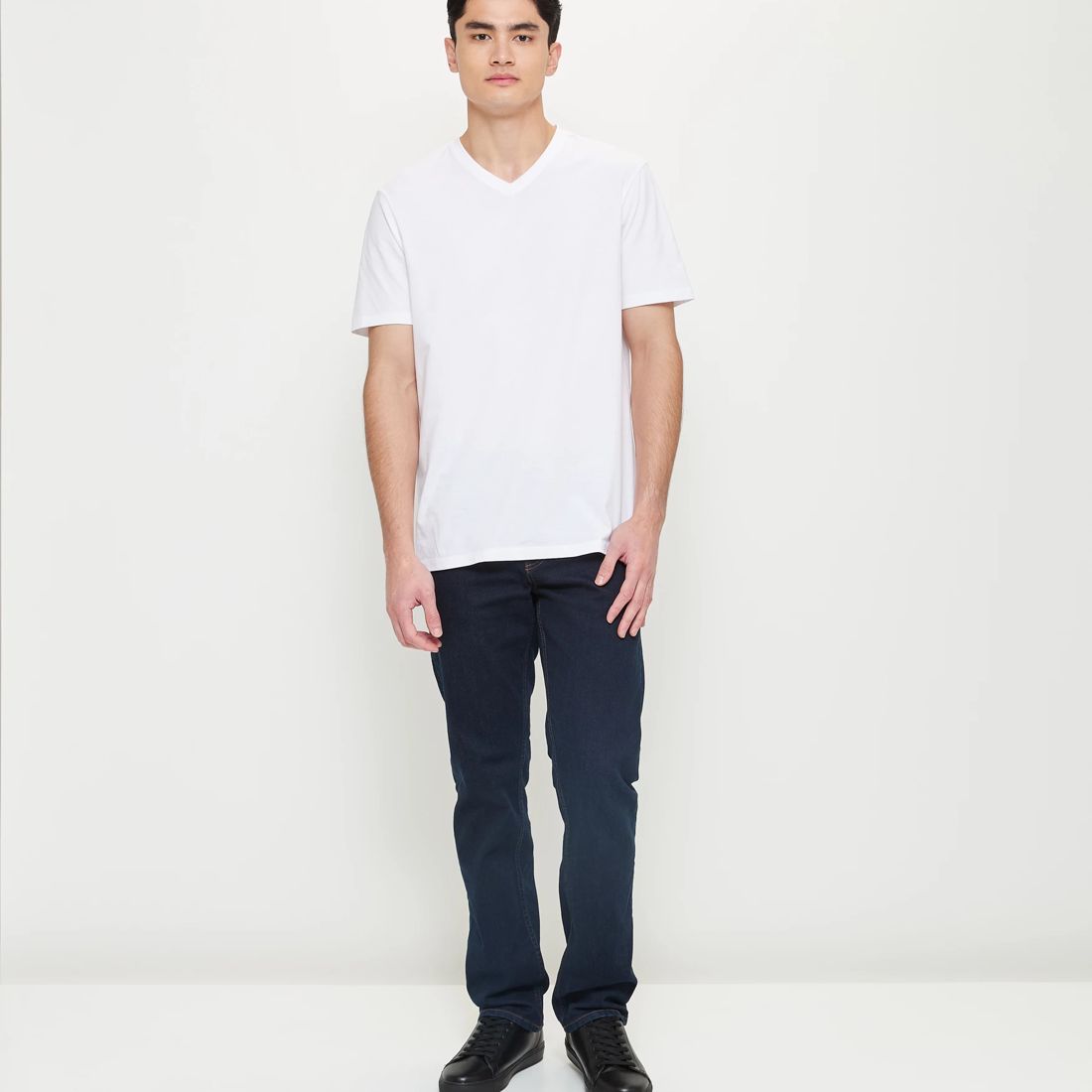 Australian Cotton V-Neck T-Shirt - White | Target Australia