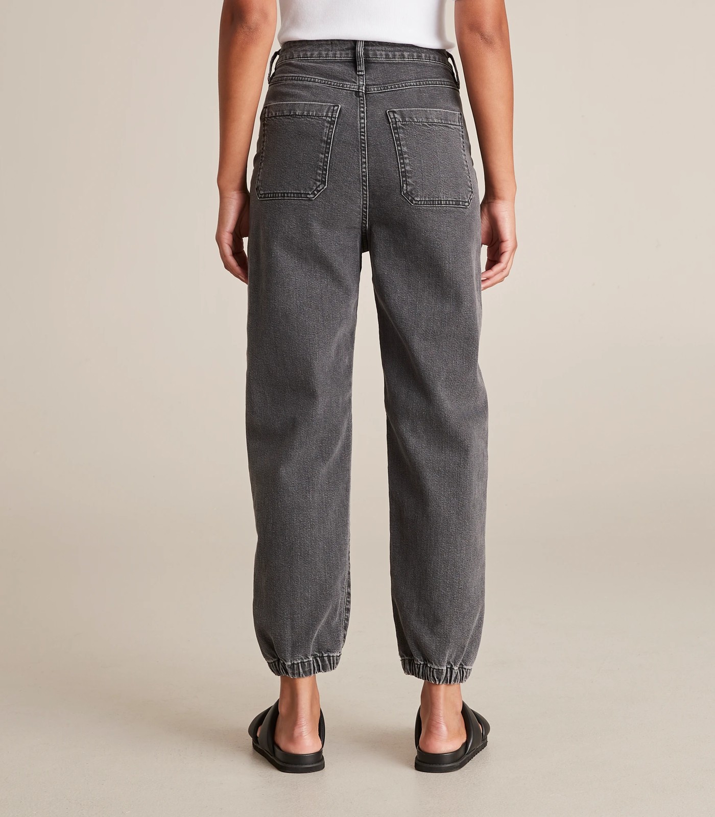 Yasmin Elasticated Hem Denim Jogger Pants 6 of 6
