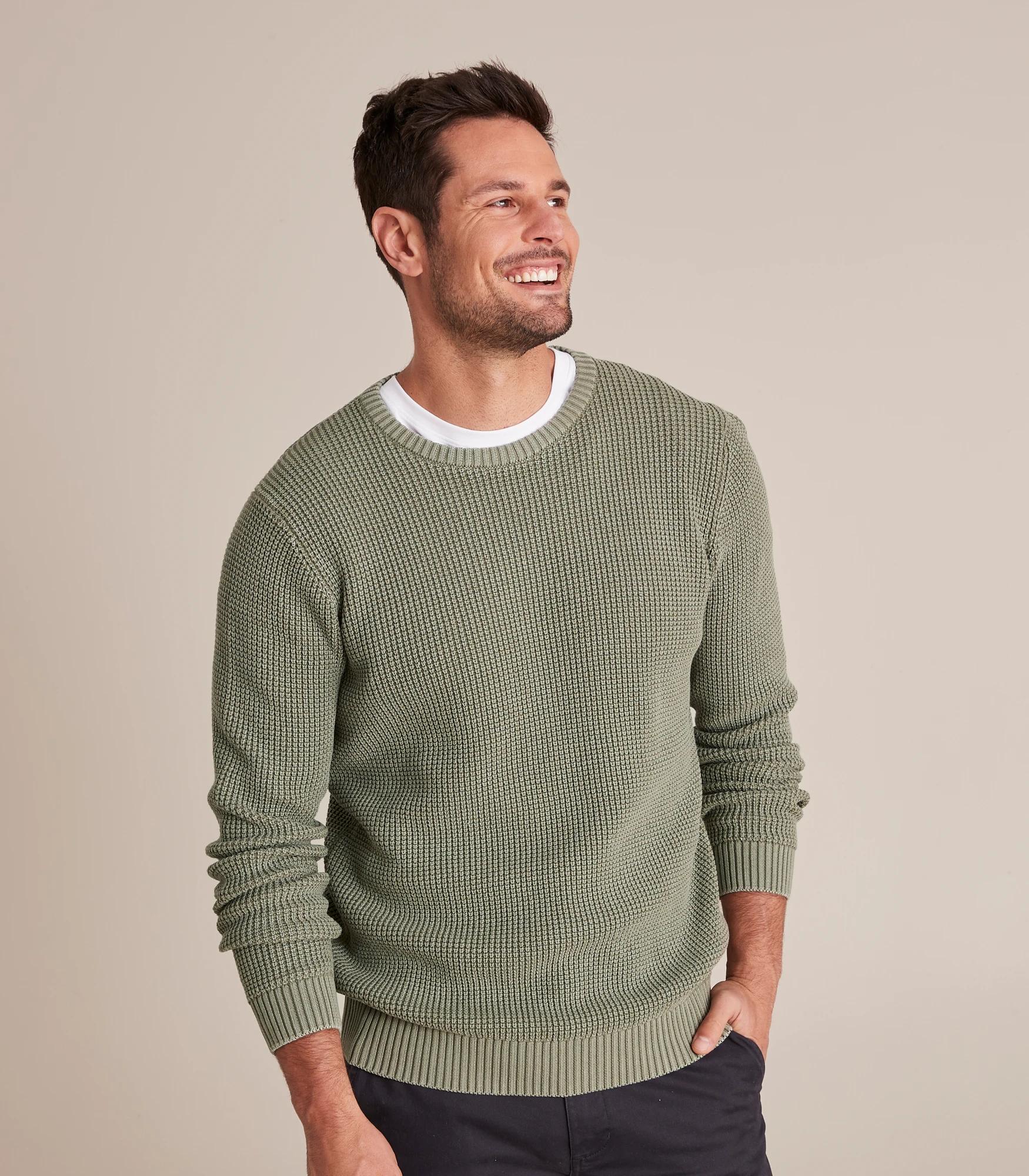 Mens hot sale waffle jumpers