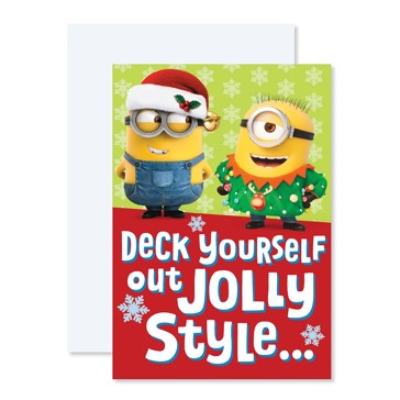 Hallmark Christmas Card - Minions