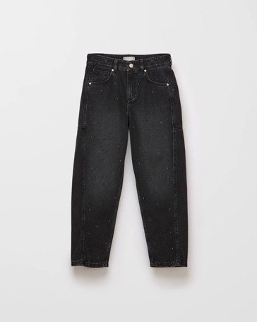 Diamonte Barrel Denim Jeans
