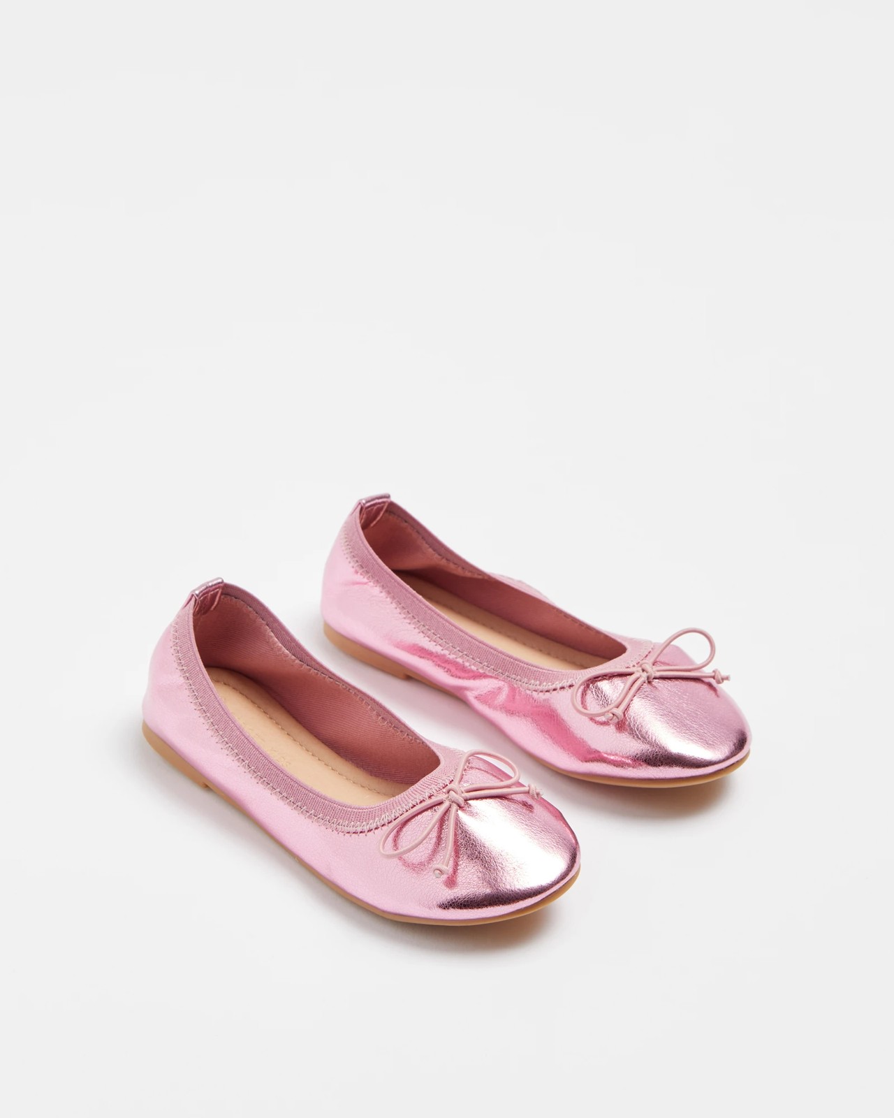 Pink ballet hot sale flat shoes