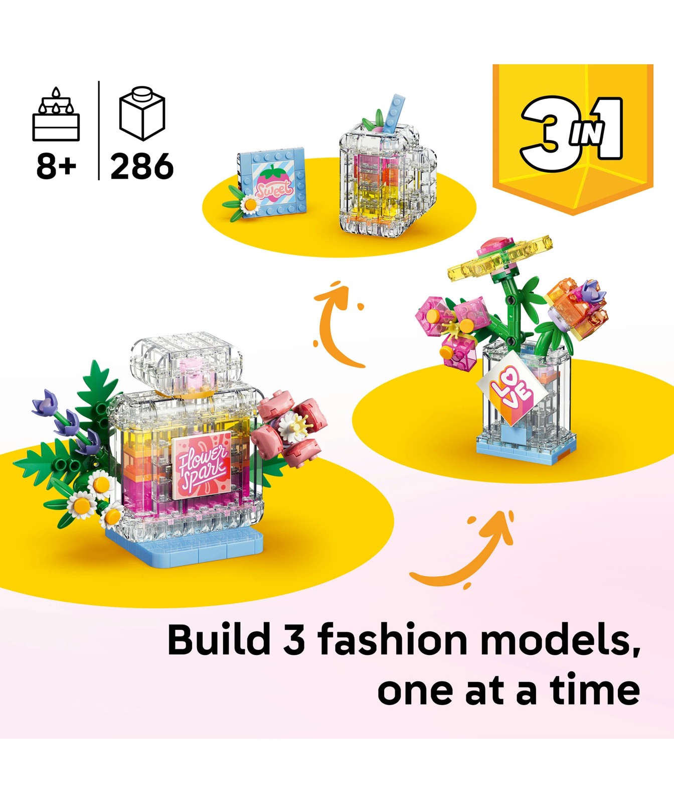 LEGO® Creator 3 in 1 Floral Decor Perfume Bottle 31383 2 of 6