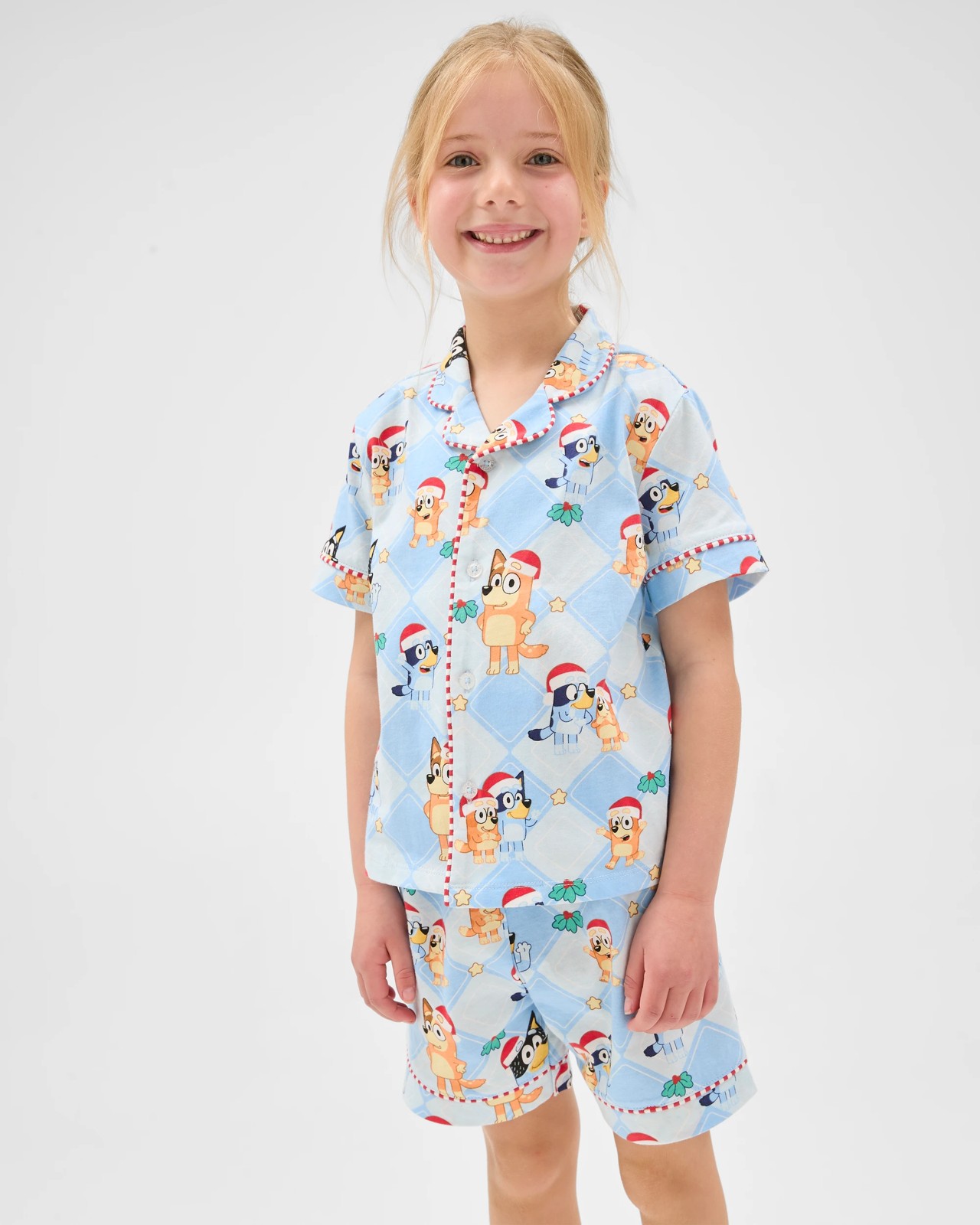 Family Matching Christmas Australian Cotton Younger Kids Pyjama Set - Bluey 4 of 6