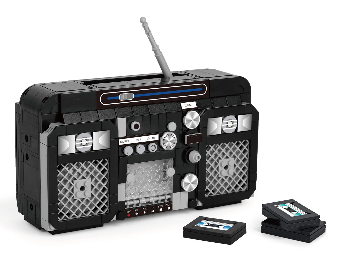 645 Piece Mini Blocks Appliance Series: Retro Boombox 2 of 3