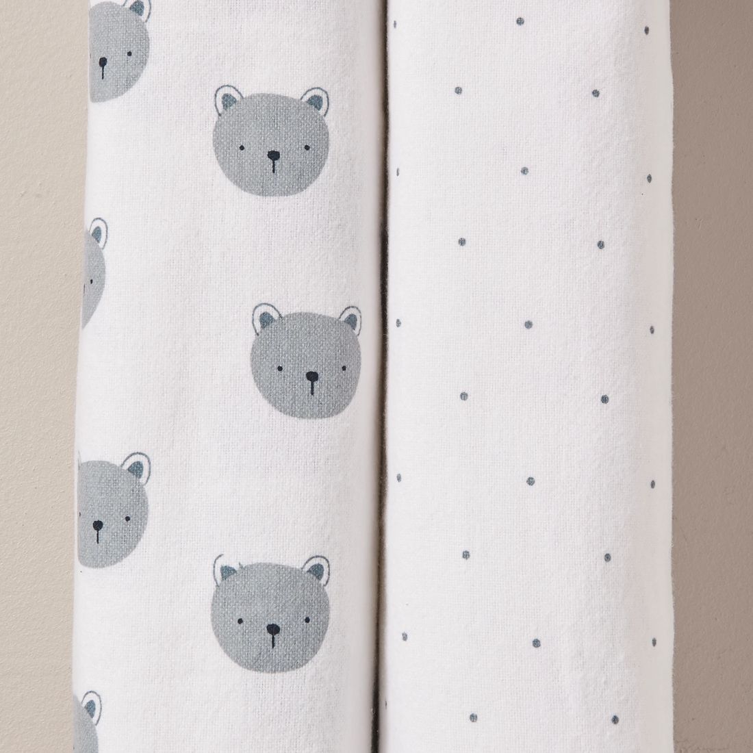 2 Pack bub. Flannelette Wraps Bear Polka Dot Target Australia