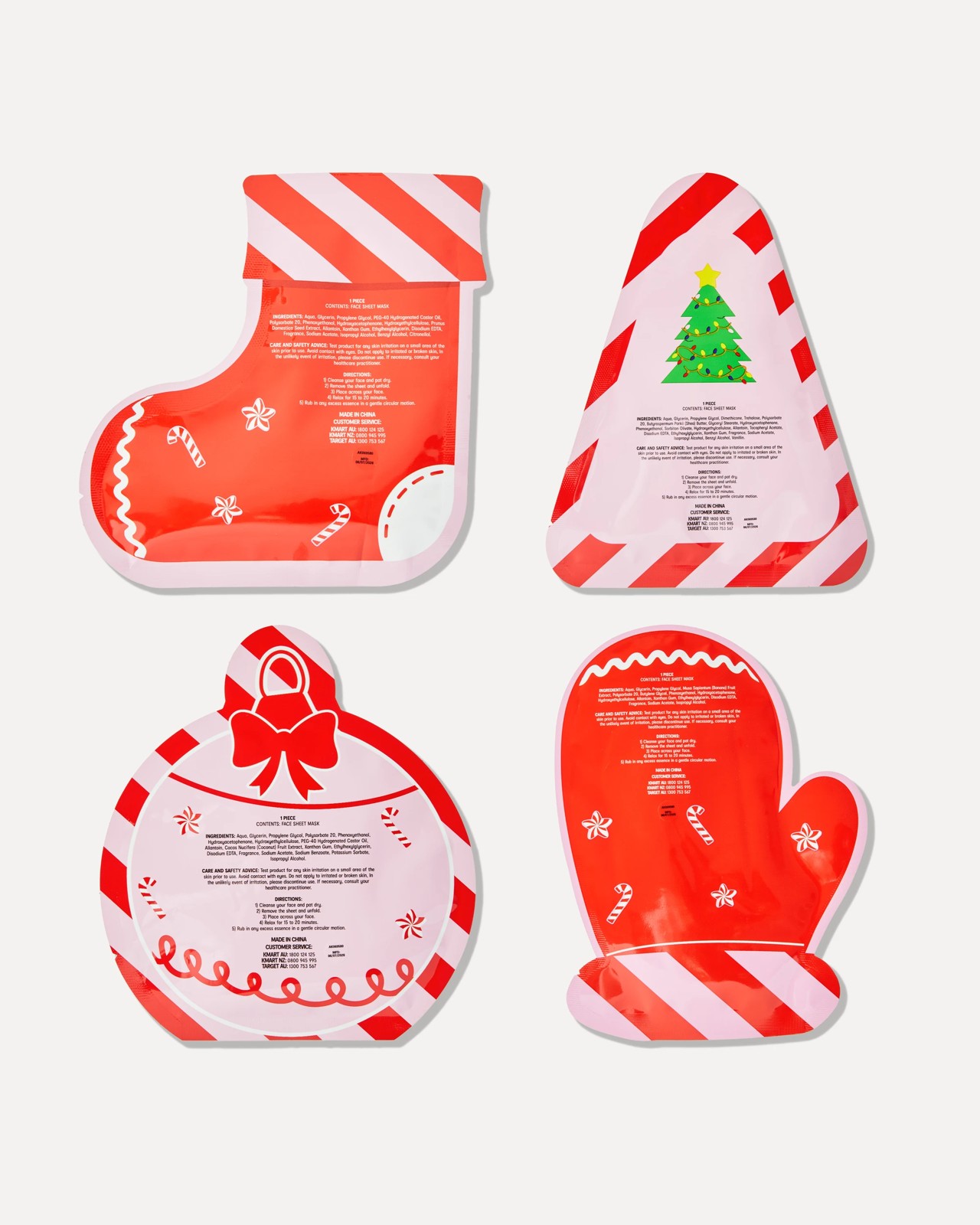 OXX Beauty 4 Pack Shine Bright Collection Sheet Face Masks 3 of 4