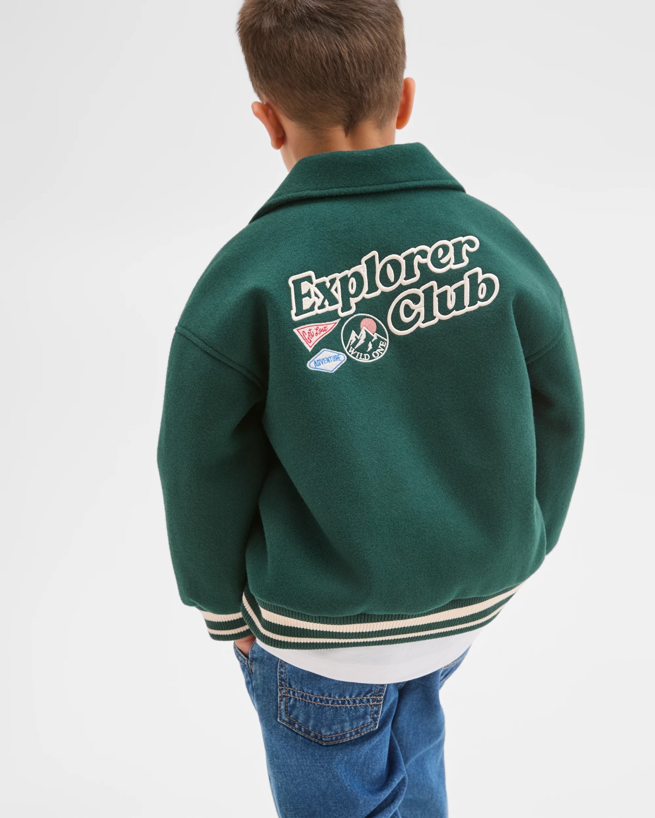 Long Sleeve Varsity Bomber Jacket 5 of 6