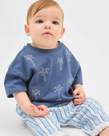 Baby Organic Cotton Embroidered T-Shirt
