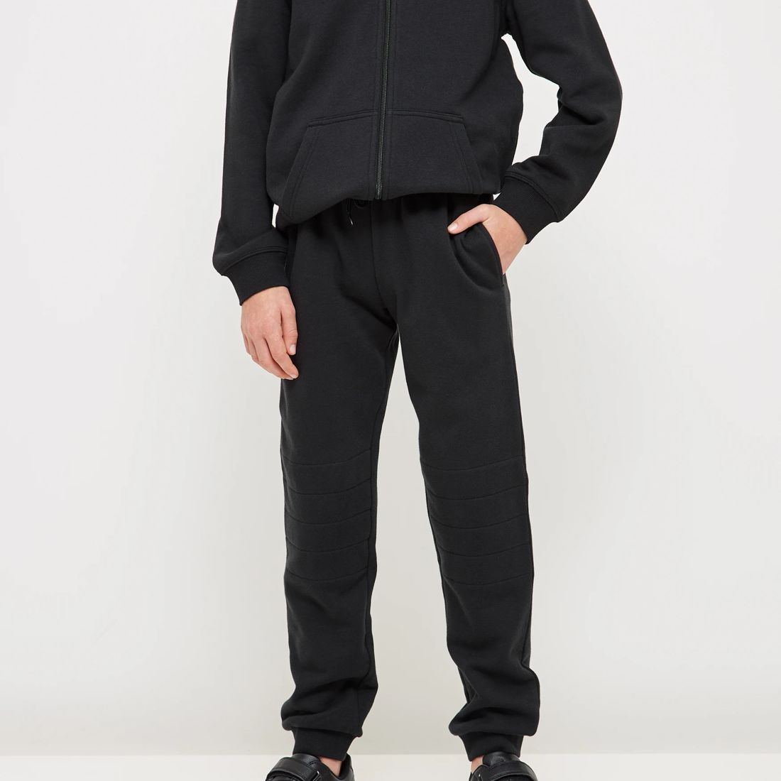 Double Knee School Trackpants Black Target Australia