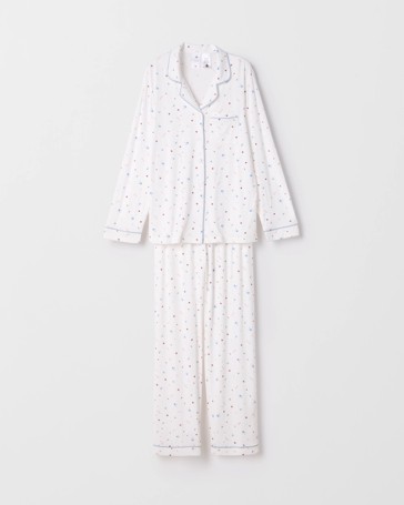 Bamboo Older Girls Button Through Pyjama Set