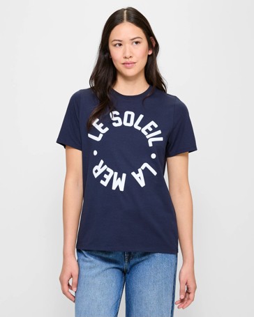 Fitted Printed Crew T-Shirt