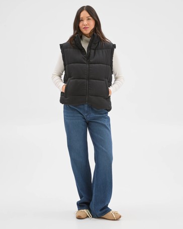 Oversized Quilted Vest