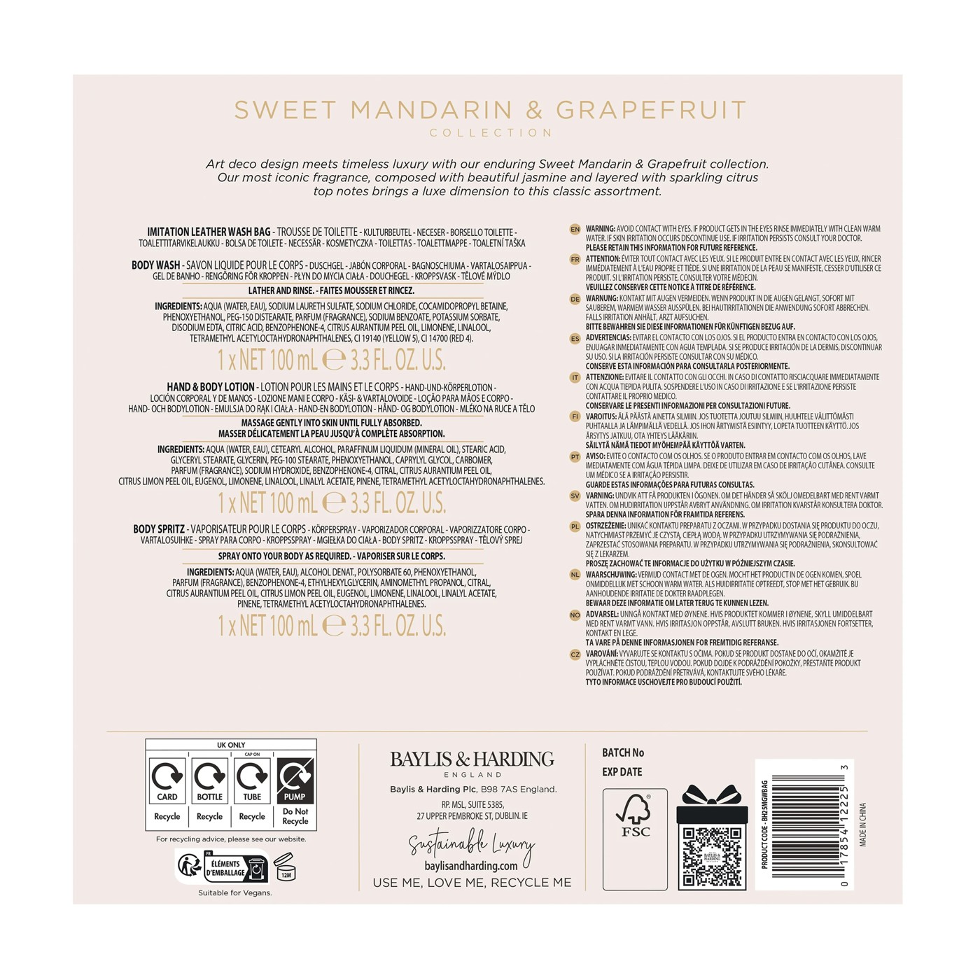 Baylis & Harding 3 Piece Signature Collection - Sweet Mandarin and Grapefruit 3 of 5