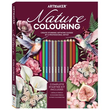 Art Maker Nature Colouring Complete Starter Kit - Book
