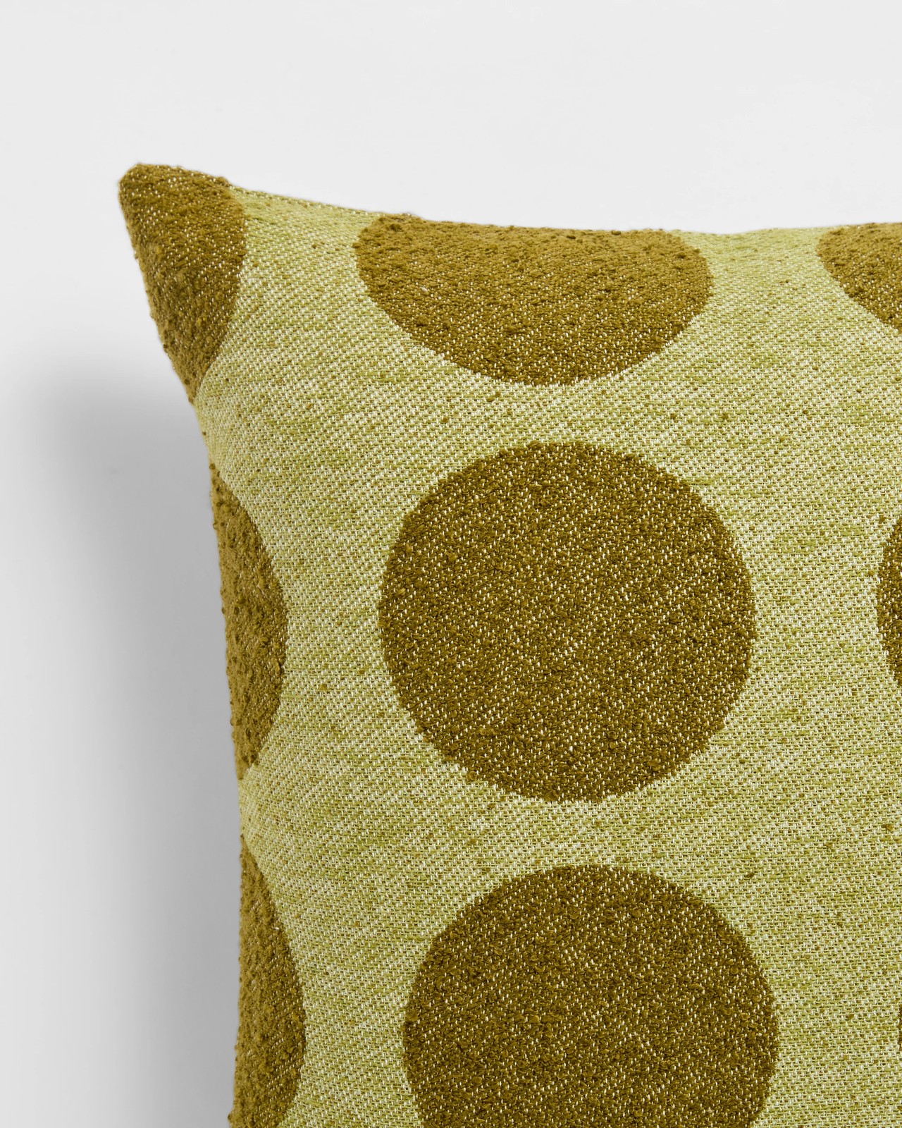 Senna Chenille Polka Dot Cushion - Avocado 2 of 2