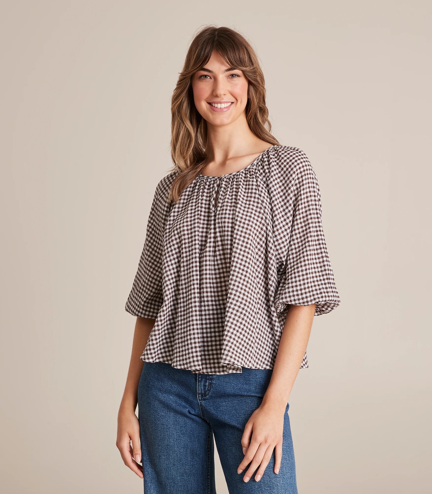 3 4 Sleeve Peasant Blouse Target Australia