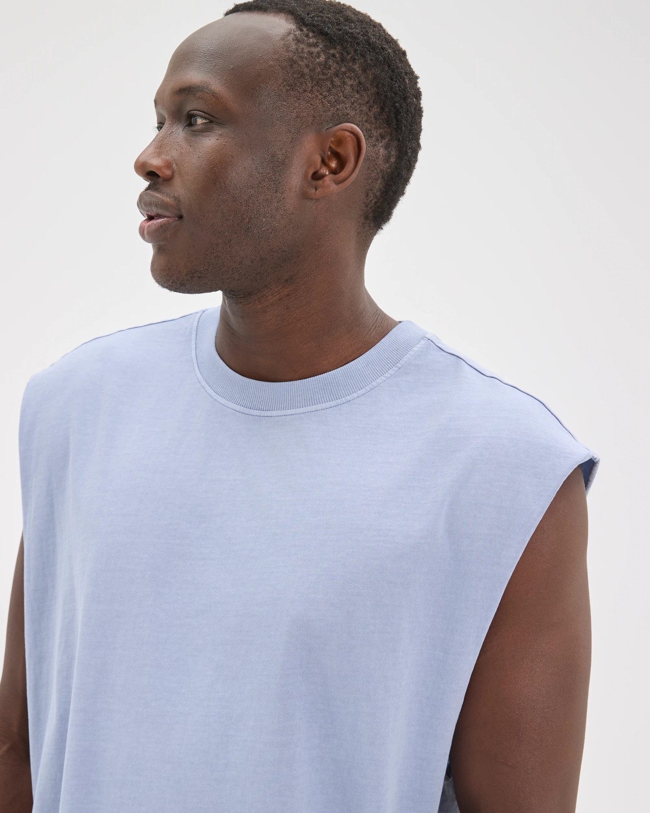 Commons Australian Cotton Heavyweight Muscle Tank Top - Tempest Purple 2 of 6