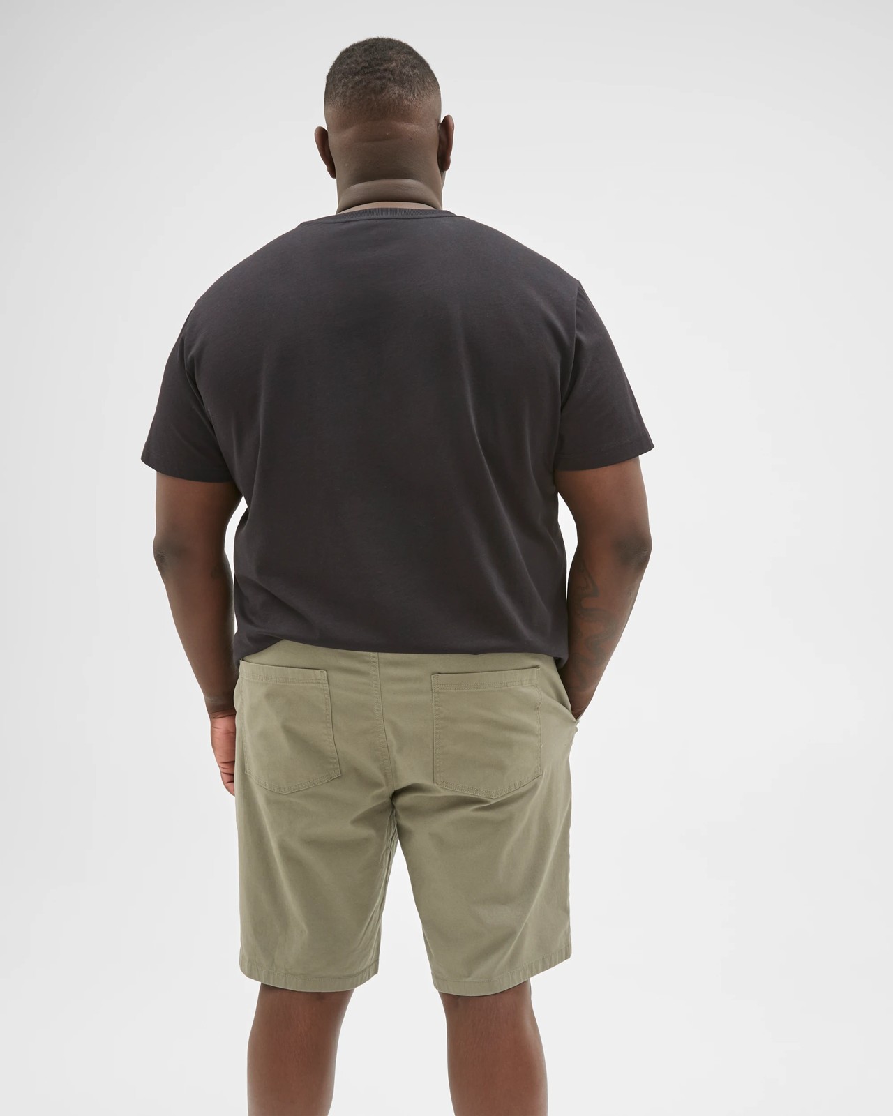 Plus Size Australian Cotton Byron Shorts - Forest Fog 6 of 6