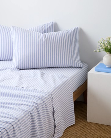 Australian Cotton Stripe Mix & Match Flat Sheet