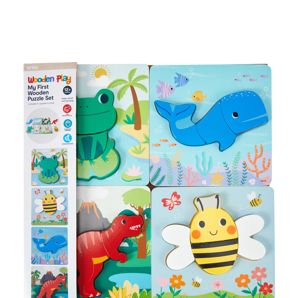 Anko 4 Pack My First Wooden Puzzle Set product image