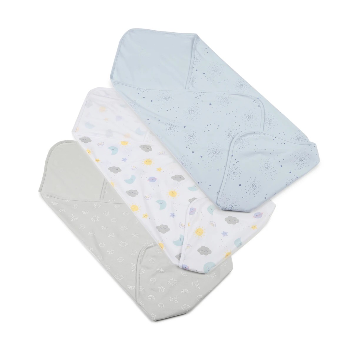 Organic Cotton Interlock Wraps, 3 Pack - Anko | Target Australia