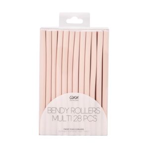 OXX Haircare 28 Piece Bendy Rollers Multi Twist Flex Curlers - Pink