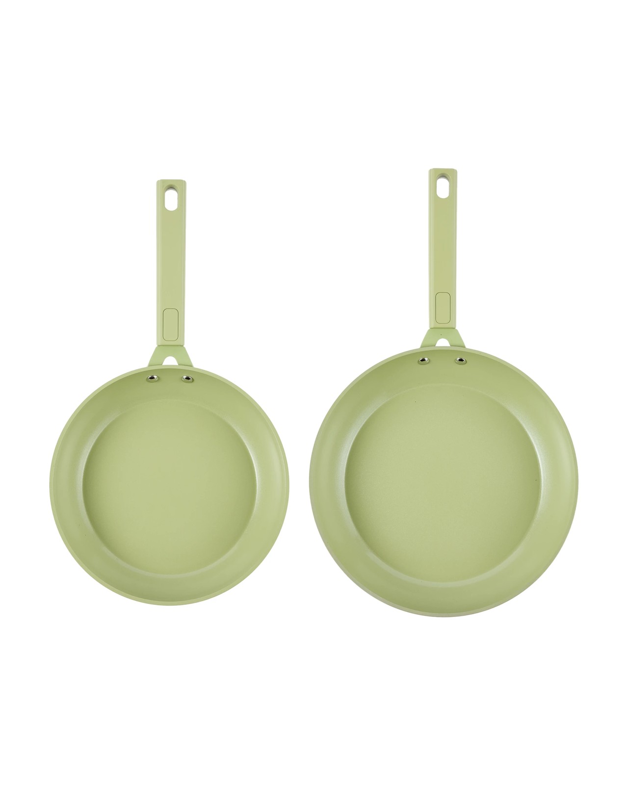 Anko 2 Pack Ceramic Coated Non Stick Fry Pans - Green 2 of 5
