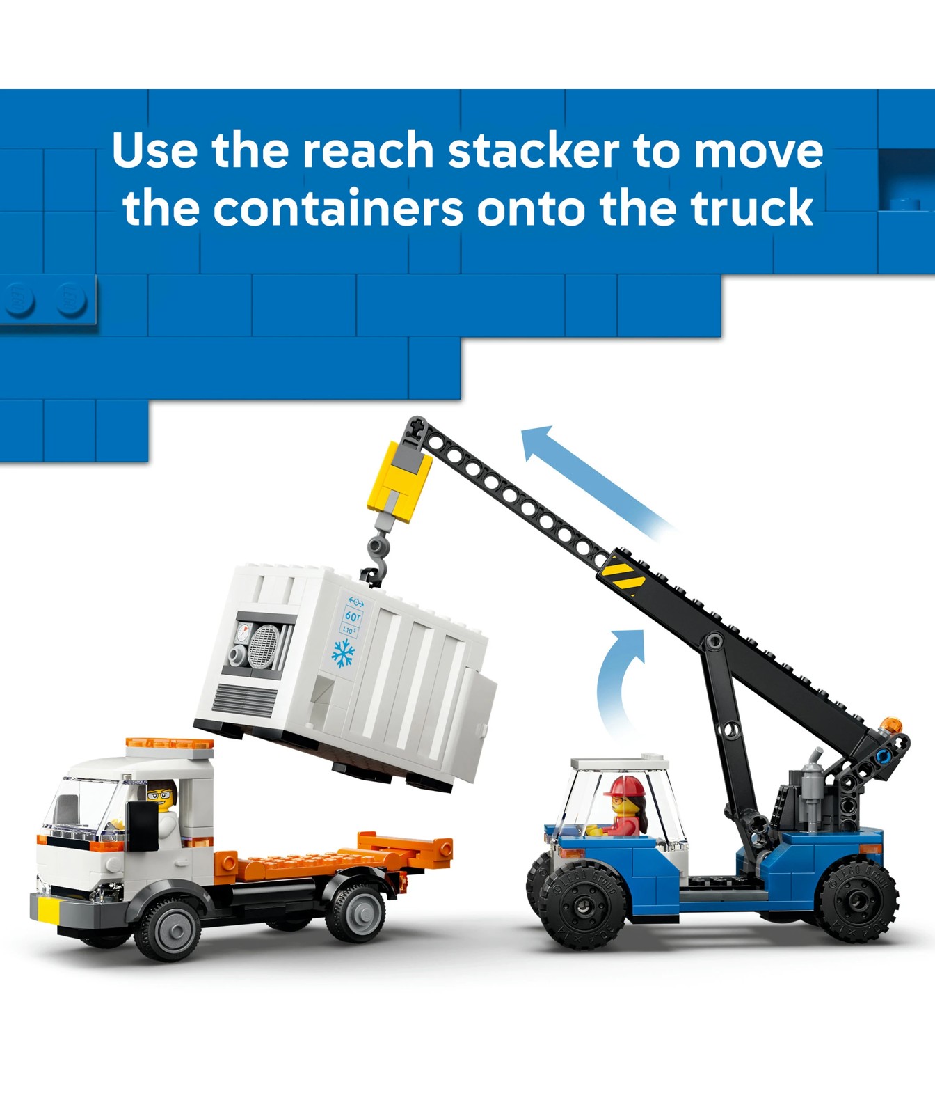 Pre-Order LEGO® City Harbour Freight Train with Crane & Truck 60509 4 of 5