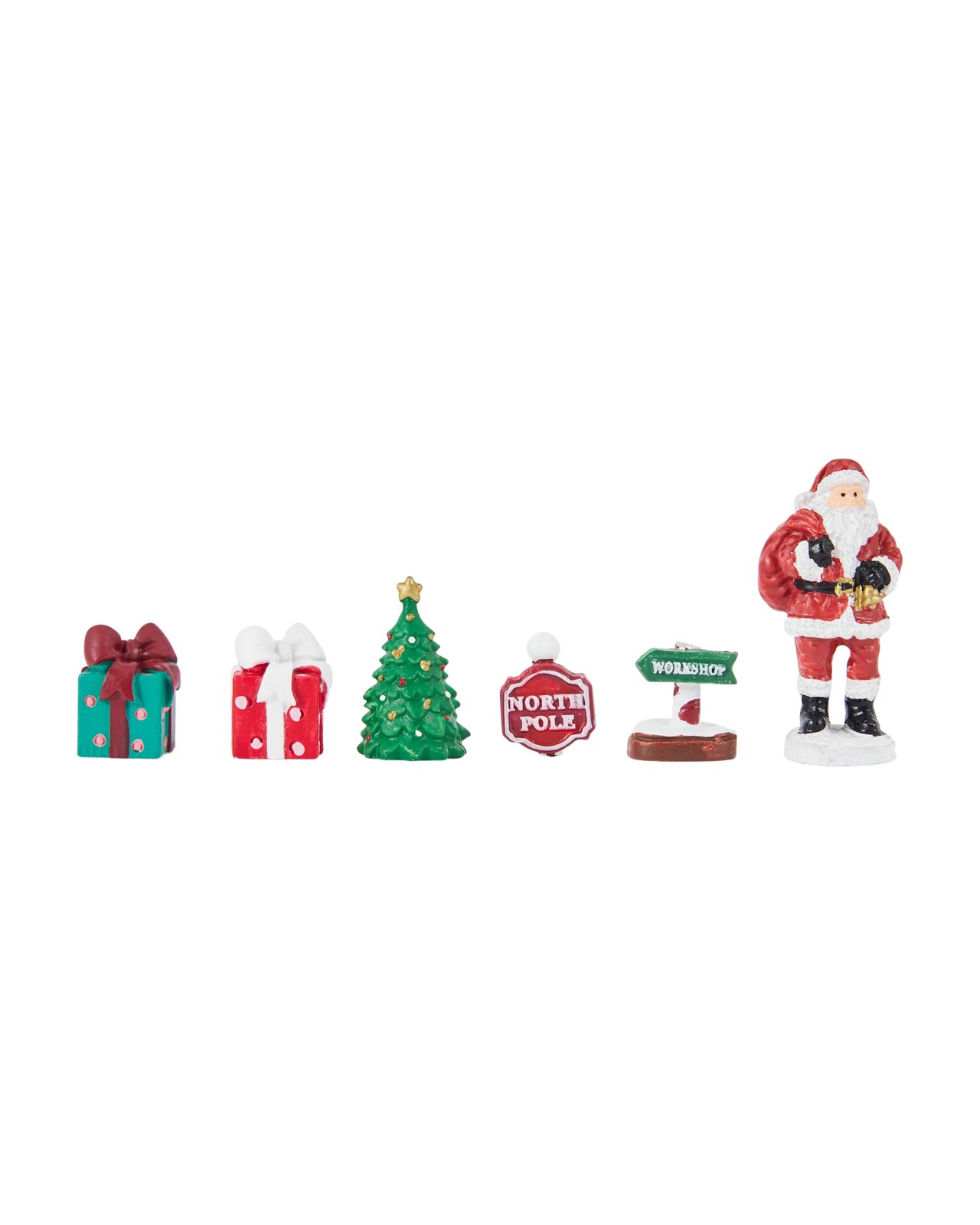 Anko Christmas Craft Resin Miniatures - Santa Claus and Gifts 2 of 4