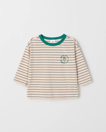 Baby Organic Cotton Long Sleeve Stripe T-Shirt