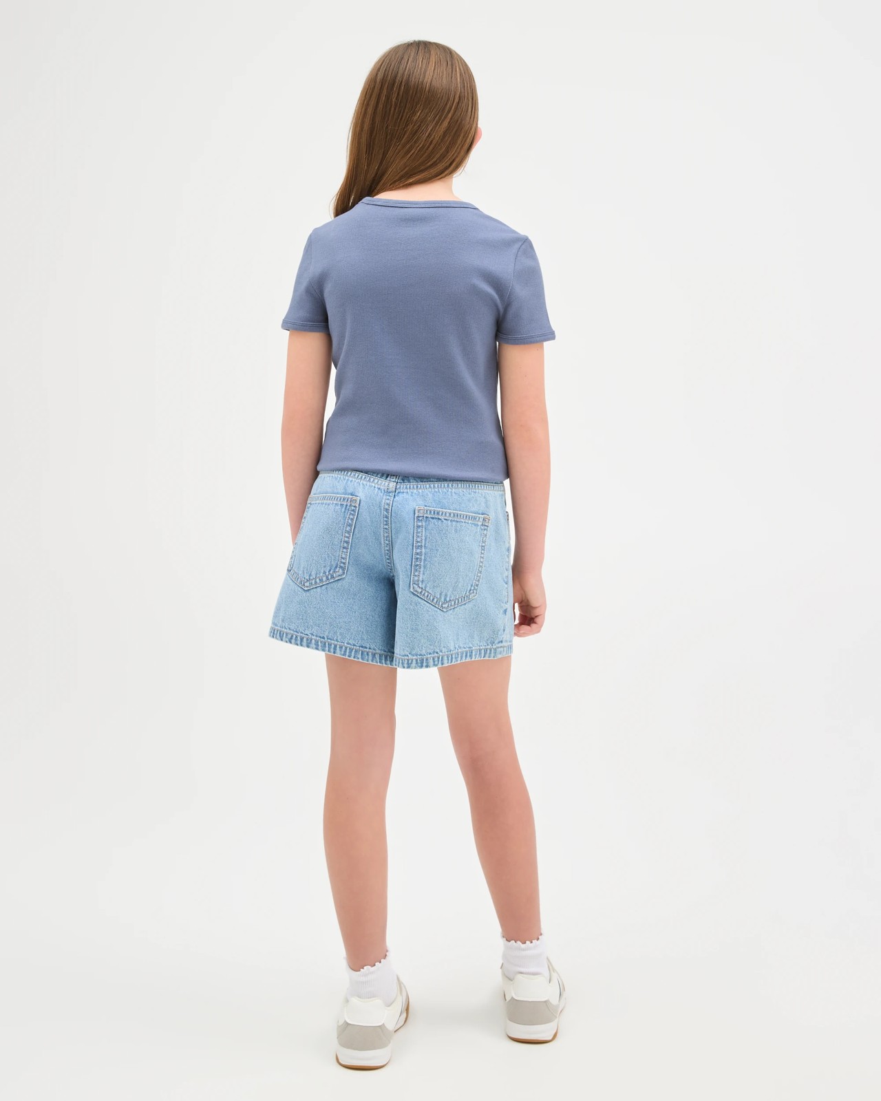 Australian Cotton Ribbed T-Shirt - 80 Stud Navy 4 of 6