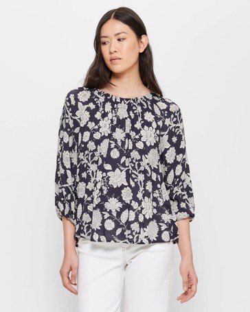 Shirred Neck Top