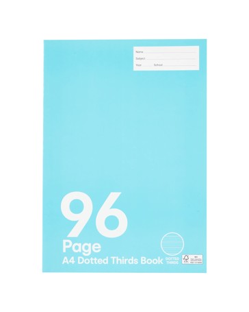 Anko A4 Dotted Thirds Book - 96 Pages