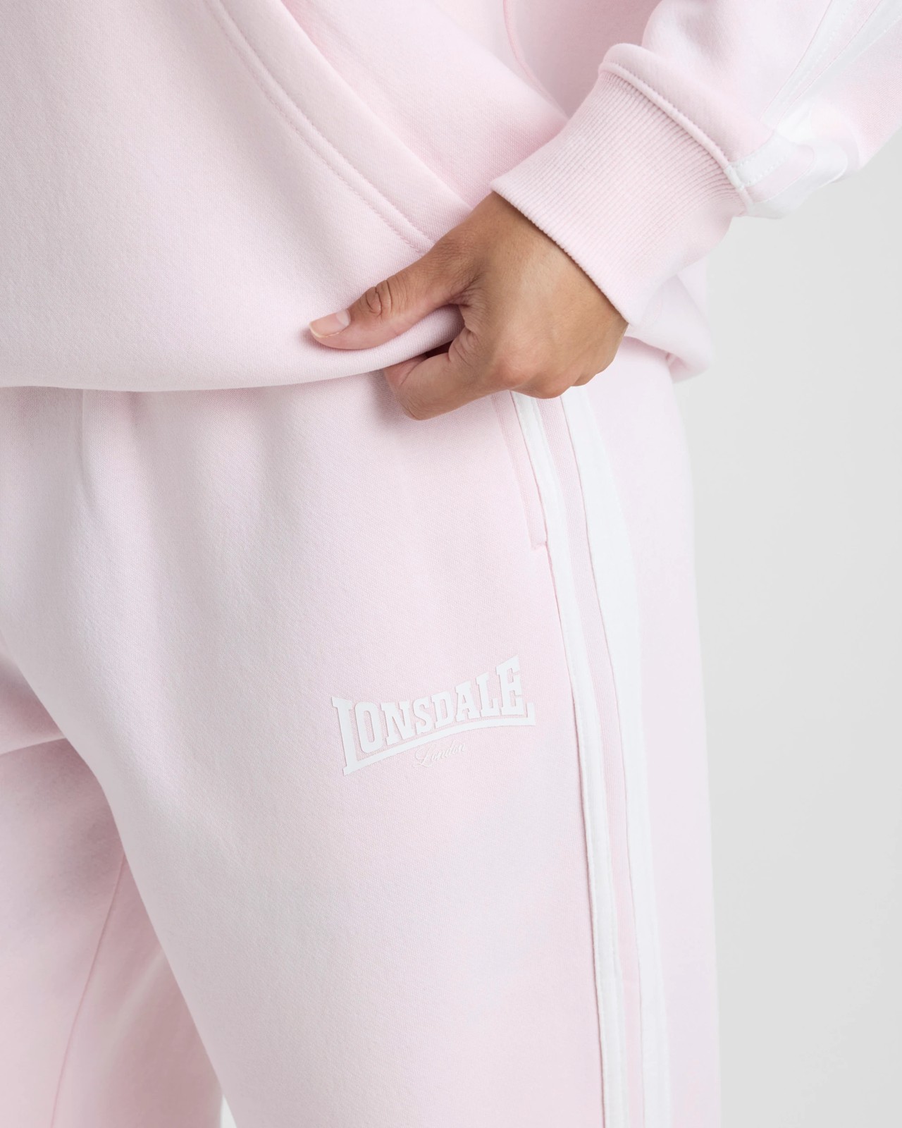 Lonsdale London Straight Leg Trackpants - Light Pink 3 of 5