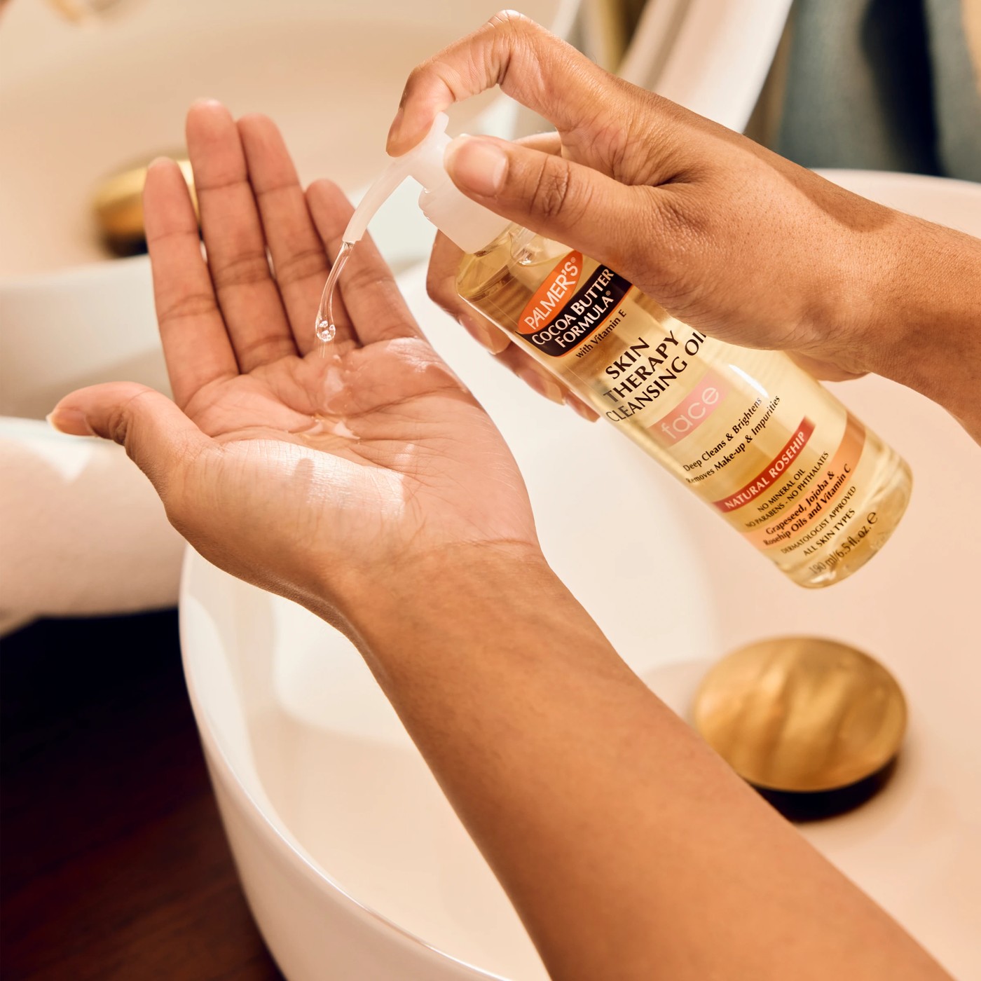 Palmer's Cocoa Butter Formula Skin Therapy Facial Cleansing Oil - Grapeseed, Jojoba and Rosehip Oils and Vitamin C and E 2 of 4