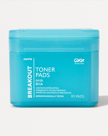 OXX Skincare 90 Pack AM/PM Breakout Toner Pads - AHA and BHA