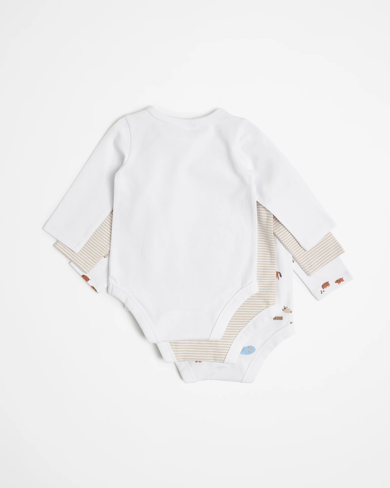 Baby Organic Cotton Bodysuits 3 Pack 5 of 5