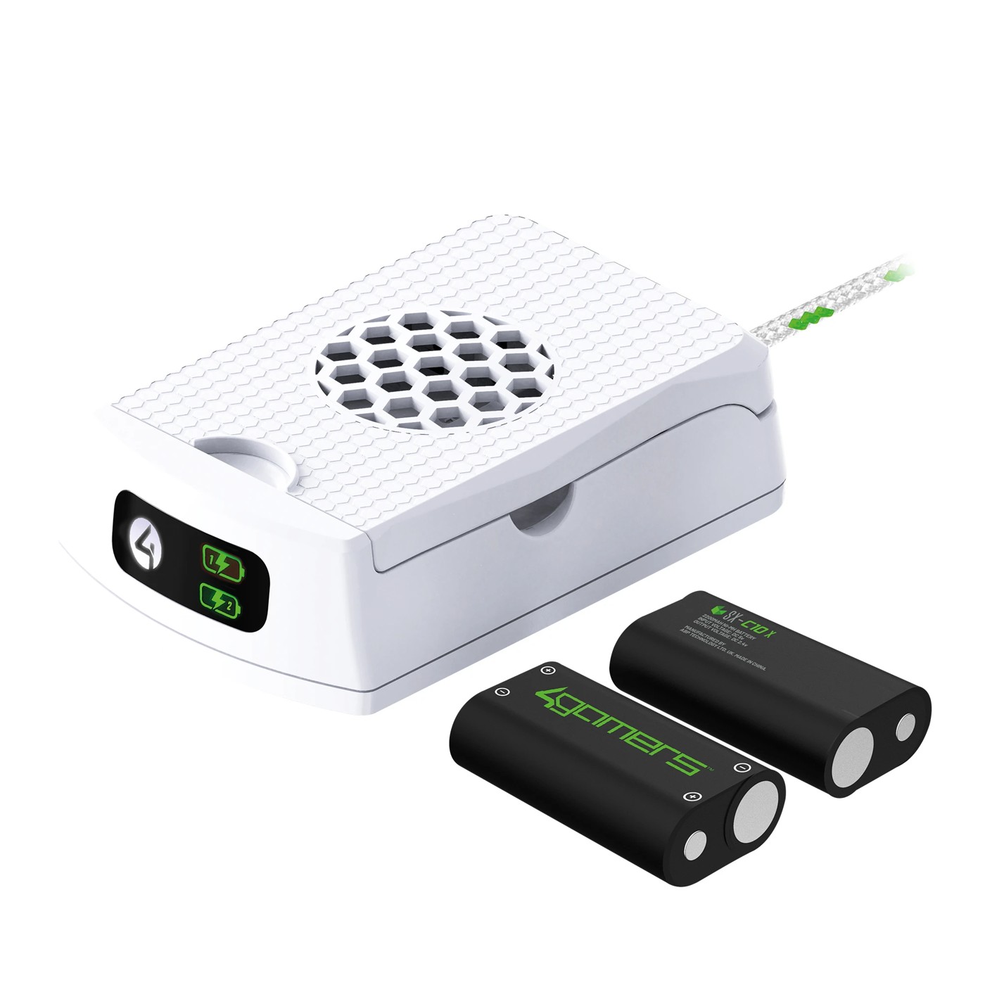 4Gamers Twin Rechargeable Battery Packs - White | Target Australia
