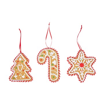 Gingerbread Cookie Decoration, Assorted - Anko