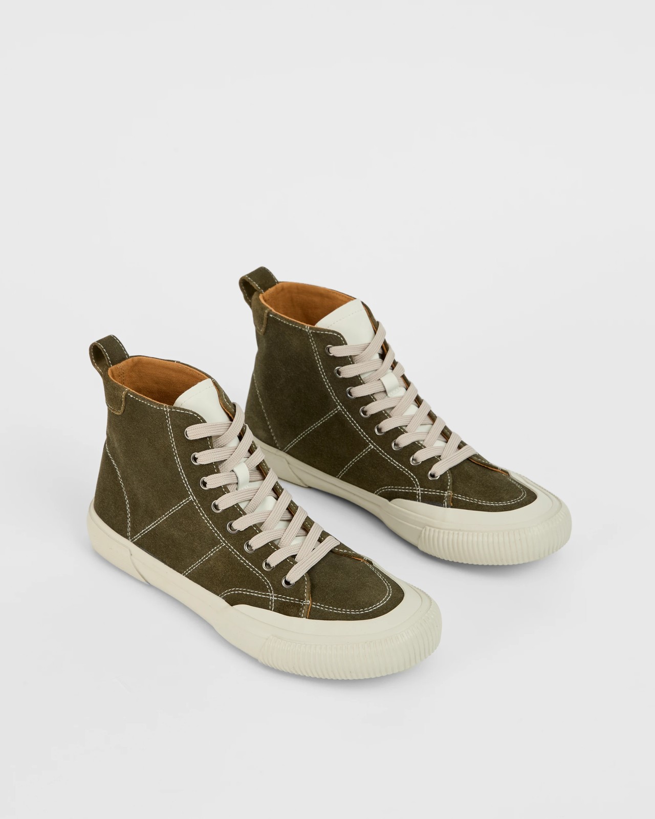 Genuine Suede Leather Hi Top Sneakers 2 of 3