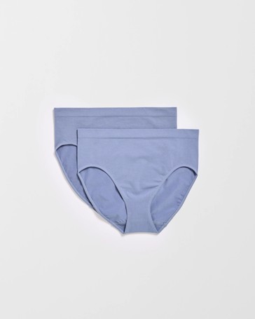 Australian Cotton Blend 2 Pack Seamfree Midi Briefs