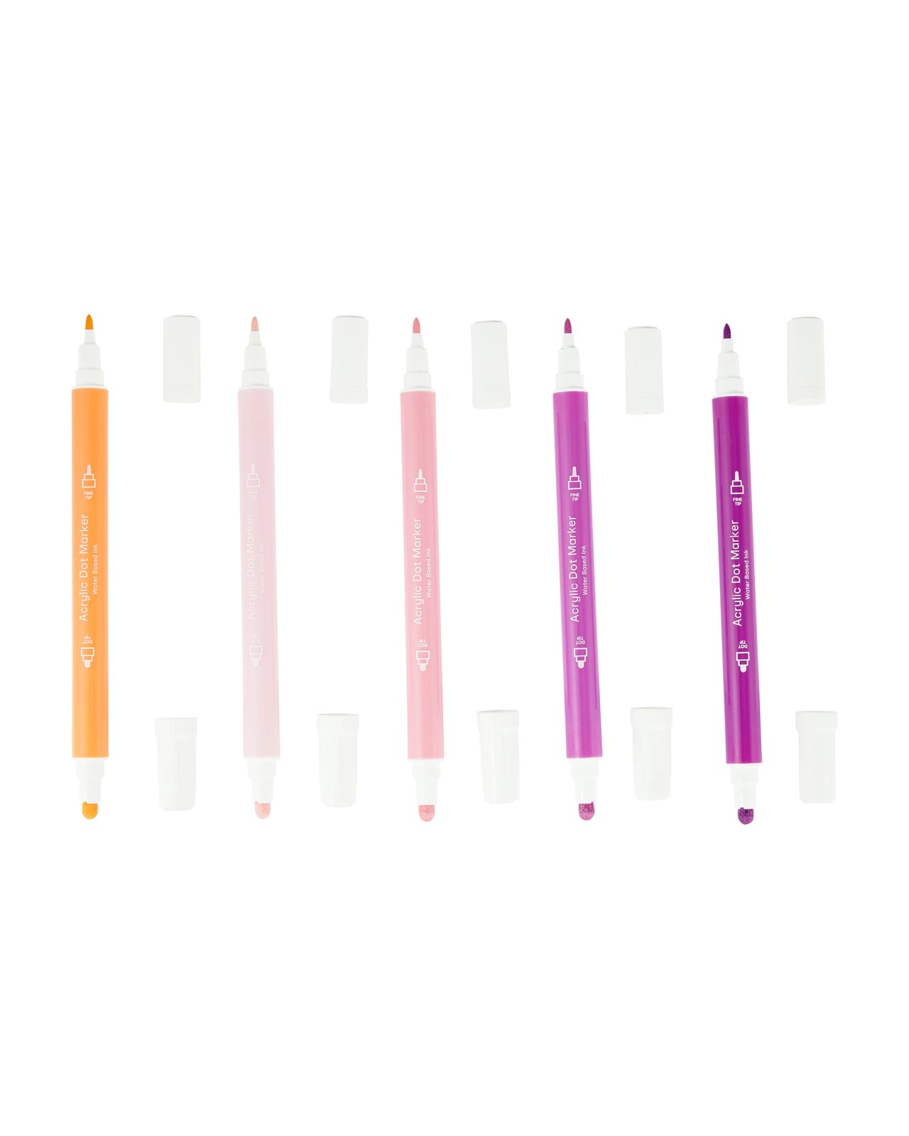 Anko 10 Pack Dual-Tip Acrylic Dot Markers - Pastel 3 of 5