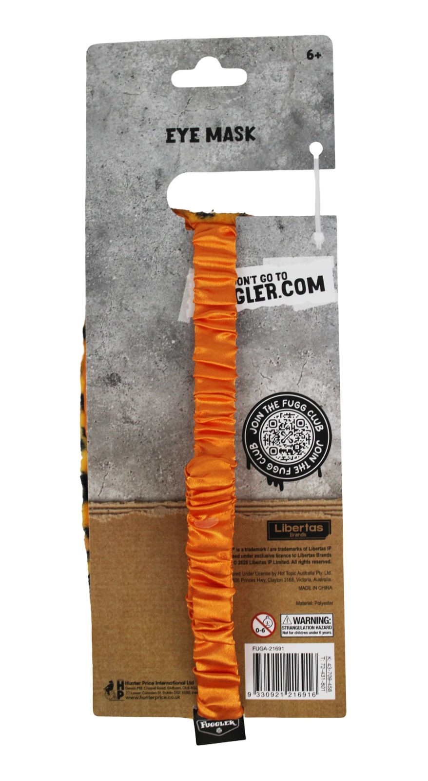 Fuggler Plush Eye Mask - Tiger Print 3 of 3