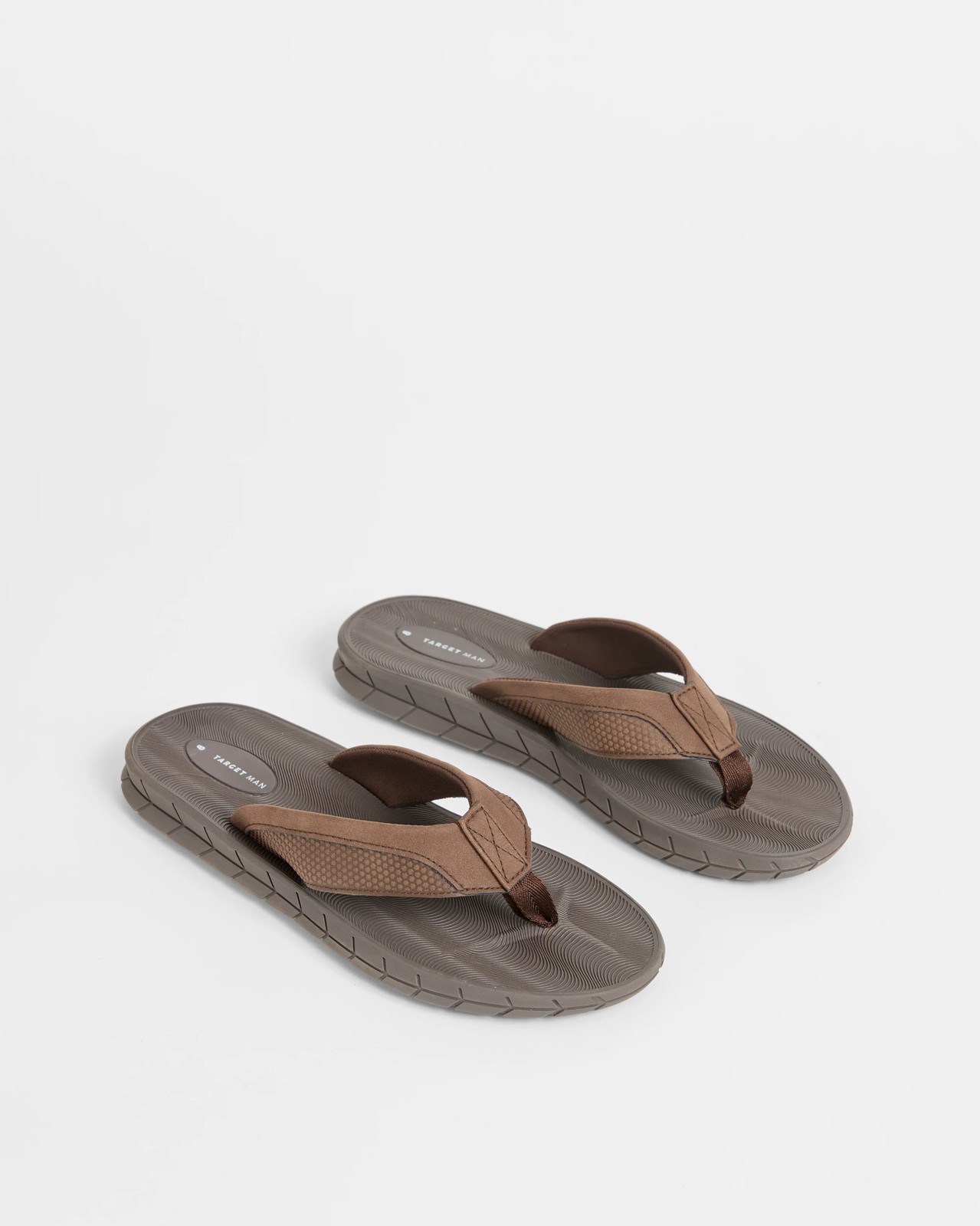 PU Comfort Thongs - Chocolate 2 of 3