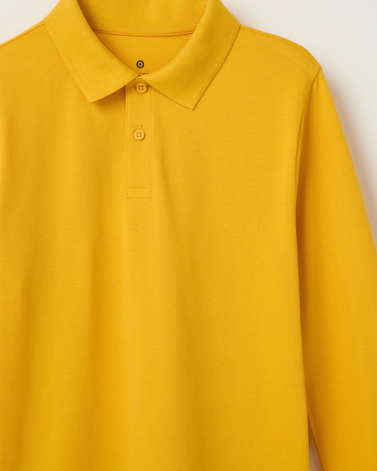 Australian Cotton 2 Pack School Long Sleeve Polo Top - Gold 5 of 5