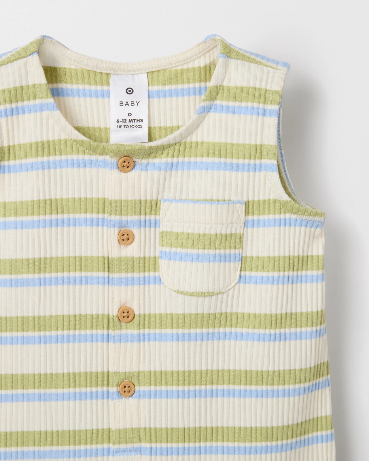 Baby Organic Cotton Rich Jersey Knit Romper 6 of 6
