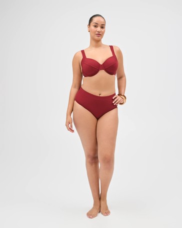 Shape Your Body Resort High Waisted Jacquard Swim Bikini Bottoms